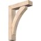 Ekena Millwork Thorton Block Smooth Bracket w/ Offset Brace, Douglas Fir, 5 1/2"W x 22"D x 30"H BKT0604X22X30THR05SDF - alternate 1